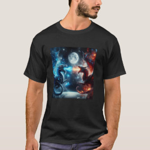 Camiseta Dragões lutam contra o bem contra o mal