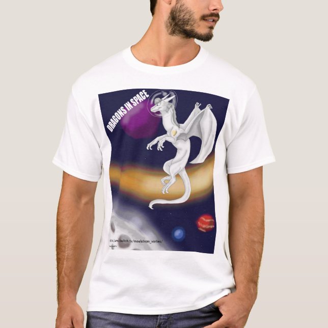 Camiseta Dragões no Espaço (Frente)