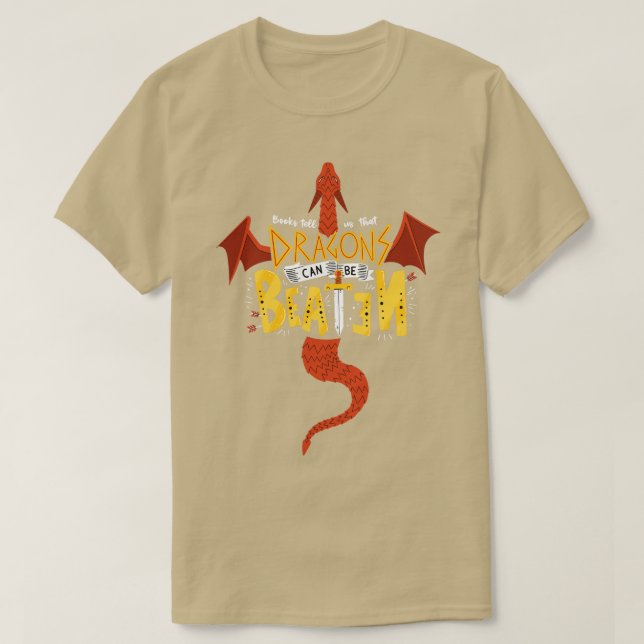 Camiseta Dragões podem ser espancados (Frente do Design)