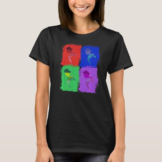 Camiseta dragões Pop (Frente)