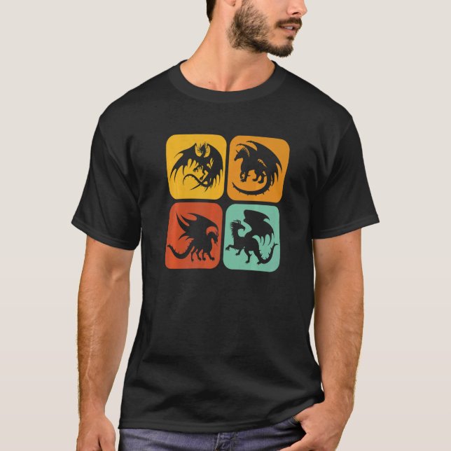 Camiseta Dragões Retro I Aestéticos I Fire Dragon (Frente)