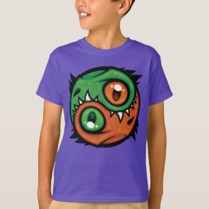Camiseta Dragões Yin Yang Verde e Laranja