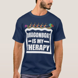 Camiseta Dragon Boat Racing é minha terapia Engraçado Drago