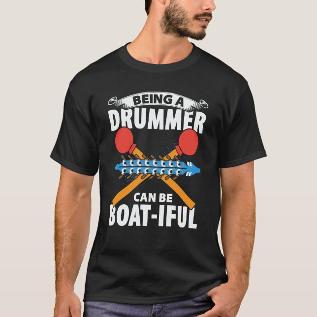 Camiseta Dragon Boat Racing For Dragon Boat Paddler Drummer (Frente)