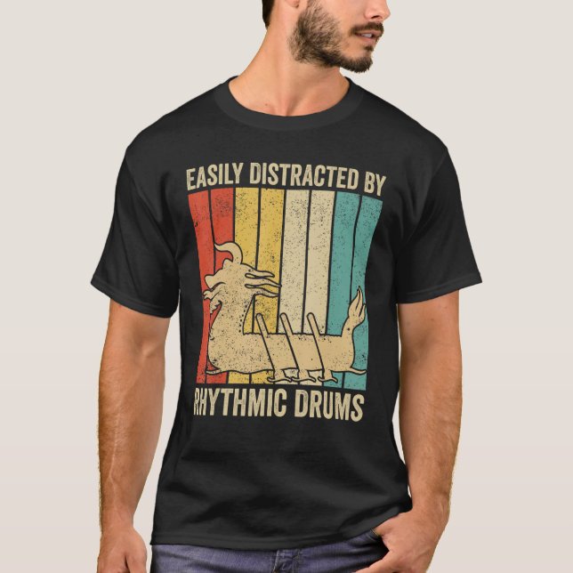 Camiseta Dragon Boat Racing Race Paddle Distracted By Rhyth (Frente)
