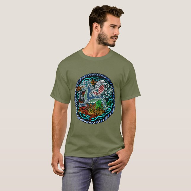 Camiseta Dragon celtique (Frente Completa)