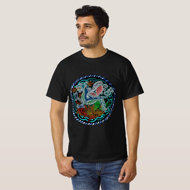 Camiseta Dragon celtique (Frente Completa)