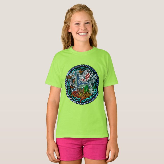 Camiseta Dragon celtique (Frente Completa)