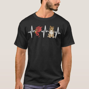 Camiseta Dragon Collie Heartbeat Dog Lover