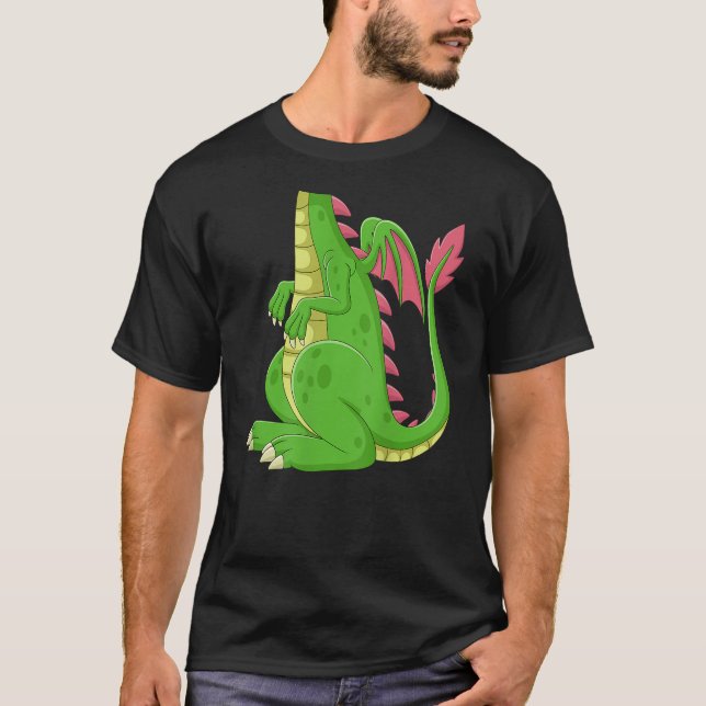 Camiseta Dragon Green Dragon Costume Shirt (Frente)