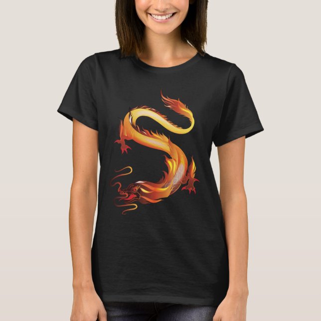 Camiseta Dragon I Fire Dragon I Children Dragon Fantasy Uni (Frente)