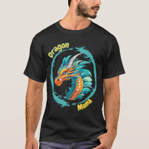 Camiseta Dragon Mama – Desenho Feroz de Mãe Dragão Fantasia