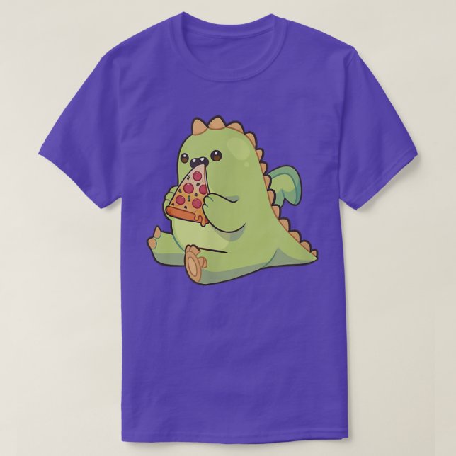 Camiseta Dragon Monster Nom Pizza T-Shirt (Frente do Design)