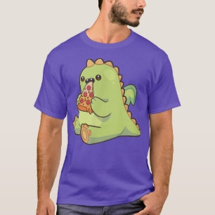 Camiseta Dragon Monster Nom Pizza T-Shirt