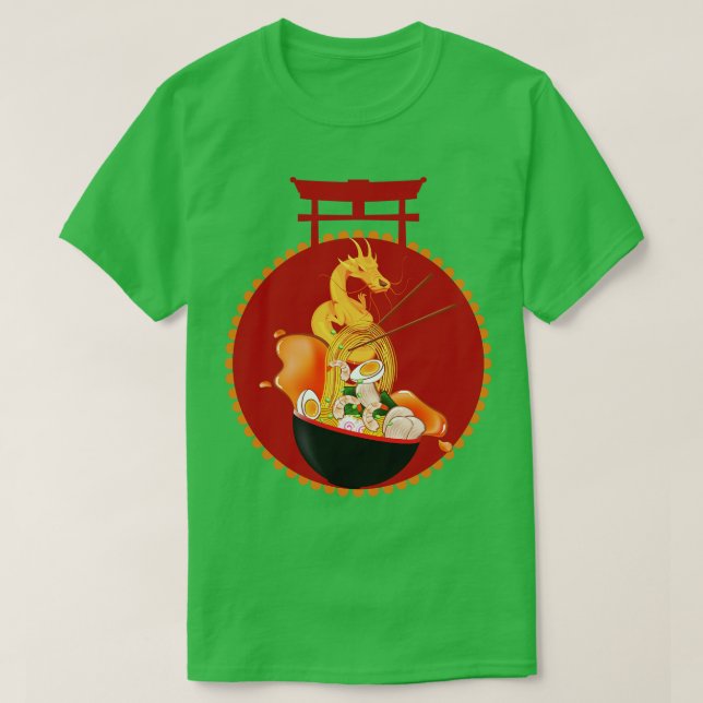 Camiseta Dragon Ramen Bowl (Frente do Design)