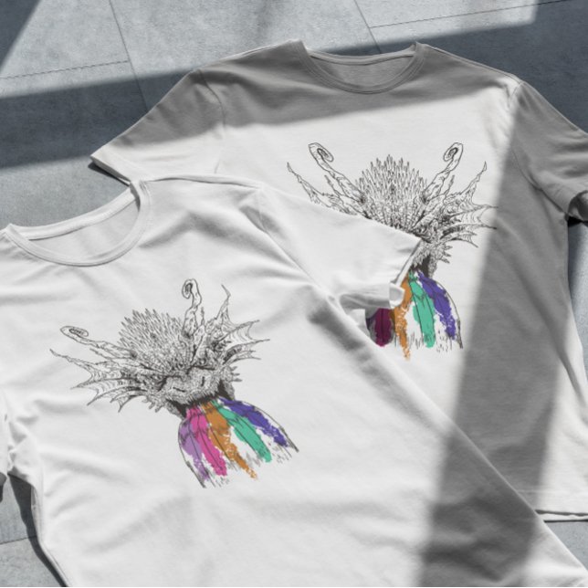 Camiseta Dragon Roaring Rainbow (Criador carregado)