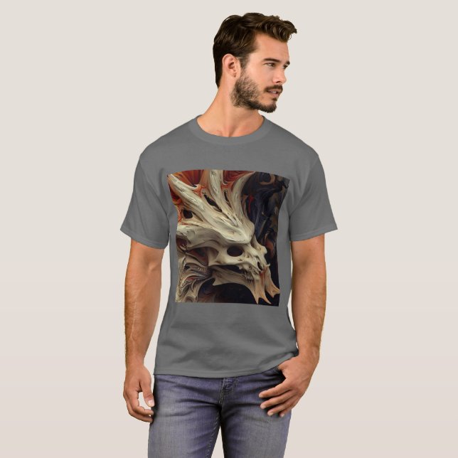 Camiseta Dragon Skull / Dragon Slayer (Frente Completa)