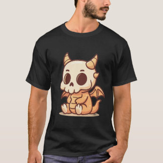 Camiseta 🔥 "Dragon Skull Mascot - Cute Ainda Ferce Tee"