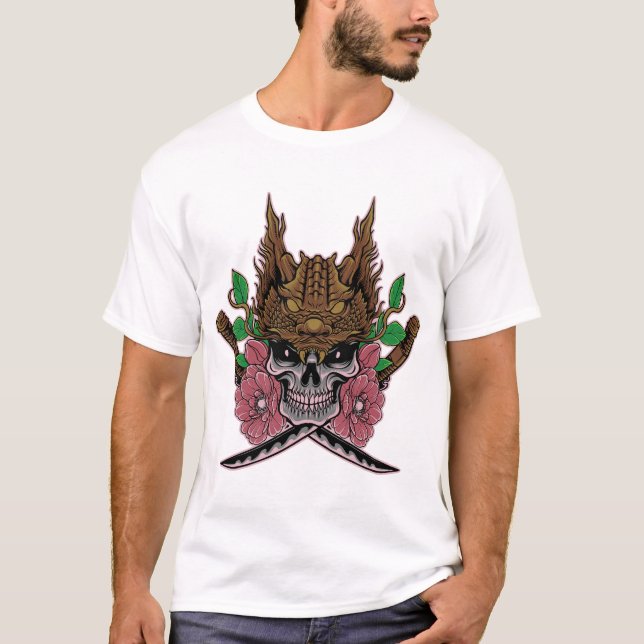 Camiseta Dragon Skull Samurai (Frente)