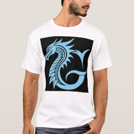 Camiseta Dragon Styled Letter G, Dragon Alphabet, Monogram