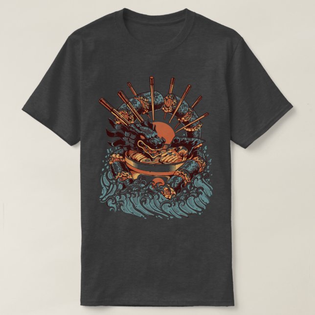 Camiseta Dragon Sushi Ramen (Frente do Design)