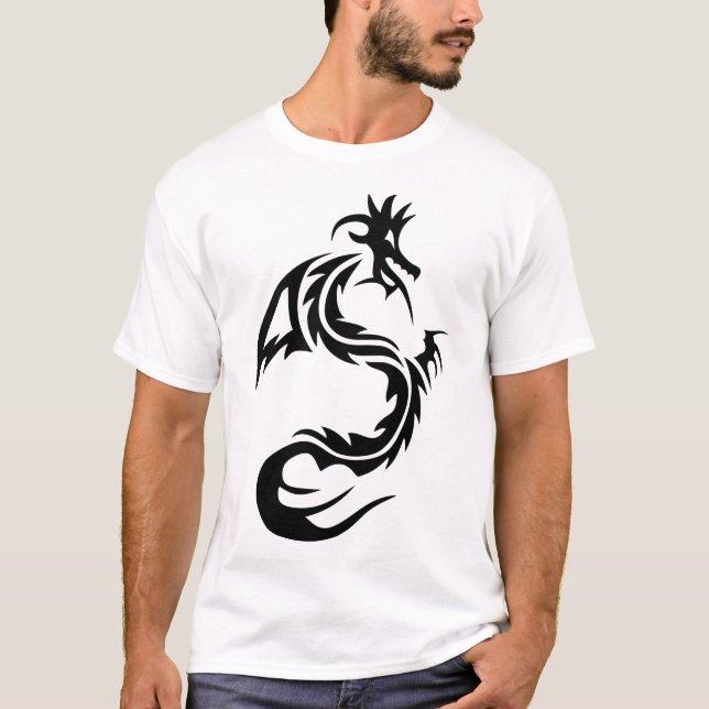 Camiseta dragon tribal 107 (Frente)