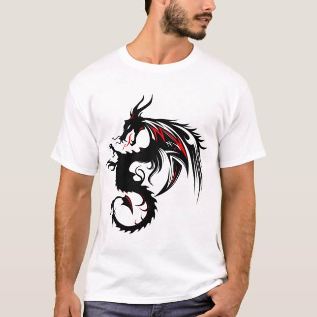 Camiseta dragon tribal 3033_m (Frente)
