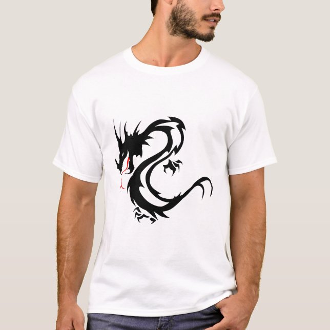 Camiseta dragon_tribal_tatouage_forme_2004_o (Frente)