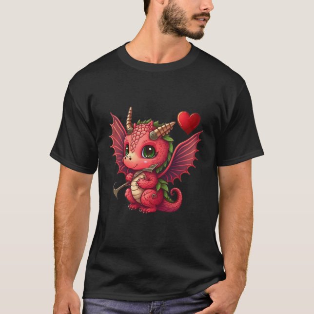 Camiseta Dragon Valentine's Day Dragons  Dragon  Dragon  1 (Frente)