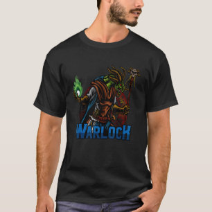Camiseta Dragon Warlock D20 Roleplay Rpg Fantasy Tableto