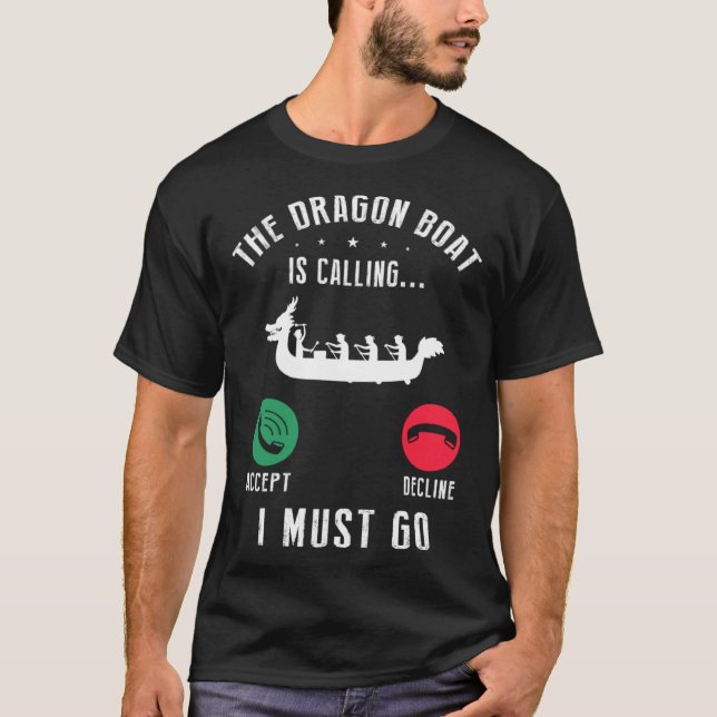 Camiseta Dragonboat Quote for Dragon Boat and Dragonboat Cr (Frente)