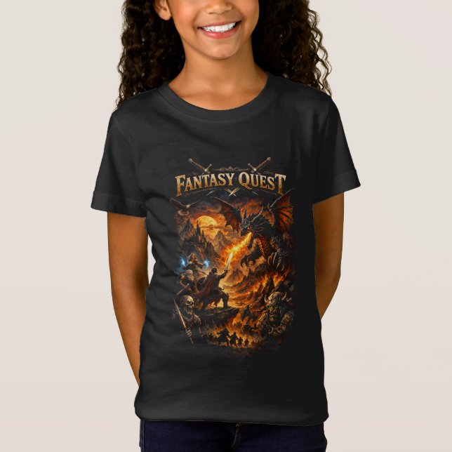 Camiseta Dragonfire Quest (Frente)