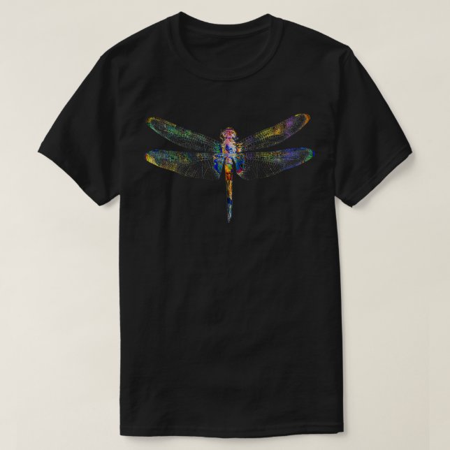 Camiseta Dragonfly Art Vintage Retro (Frente do Design)