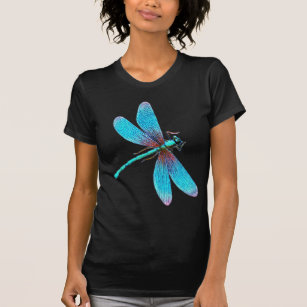 Camiseta Dragonfly Azul Brilhante