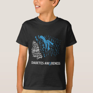 Camiseta Dragonfly Azul Tipo 1 Dia de Sensibilização para a