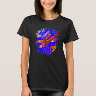 Camiseta Dragonfly Color Painting Dragonflies Insetam Artis