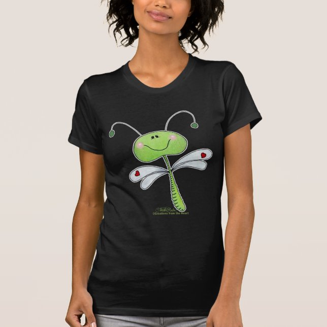 Camiseta Dragonfly com Corações (Frente)