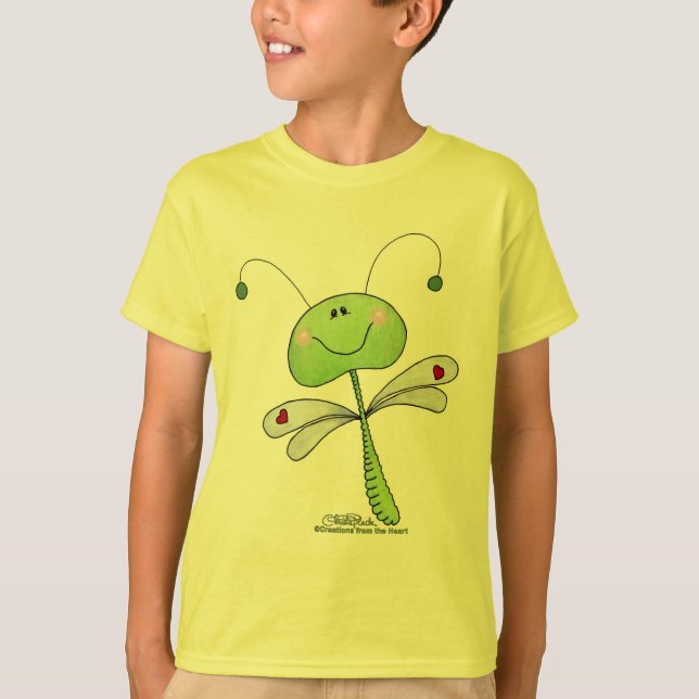 Camiseta Dragonfly com Corações (Frente)
