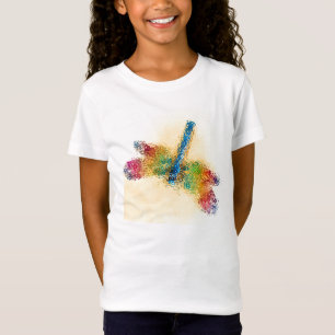 Camiseta Dragonfly Cristalalizada (amarela)