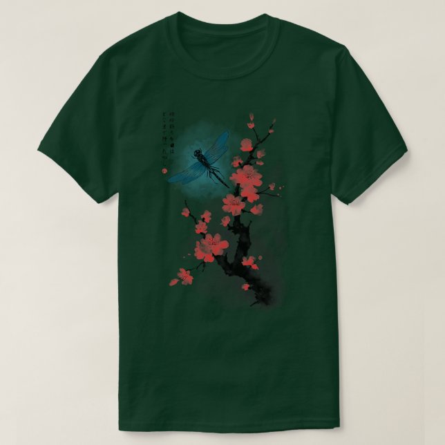 Camiseta Dragonfly De Tinta (Frente do Design)