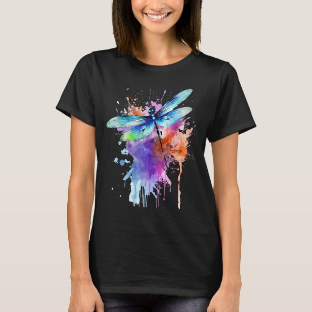 Camiseta Dragonfly Engraçada Grafia Animal Cute (Frente)