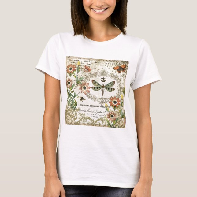 Camiseta Dragonfly Francesa Modern Vintage (Frente)