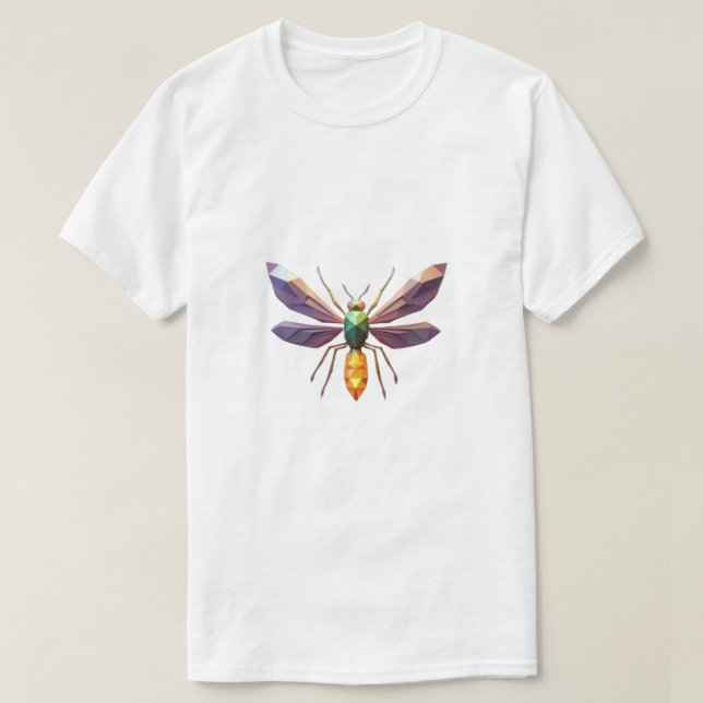 Camiseta Dragonfly Geométrica (Frente do Design)