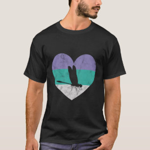 Camiseta Dragonfly Gift Para Mulheres Meninas Retro Cute