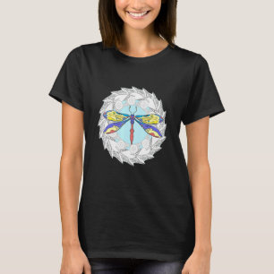 Camiseta Dragonfly Magical Colorful Mandala Para Insetos