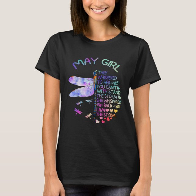 Camiseta Dragonfly May Girl They Whispered To Her (Frente)
