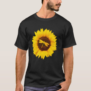 Camiseta Dragonfly Para Homens Ninfa De Enxame Girassol
