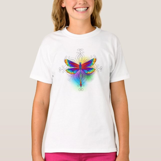 Camiseta Dragonfly Poligonal (Frente)