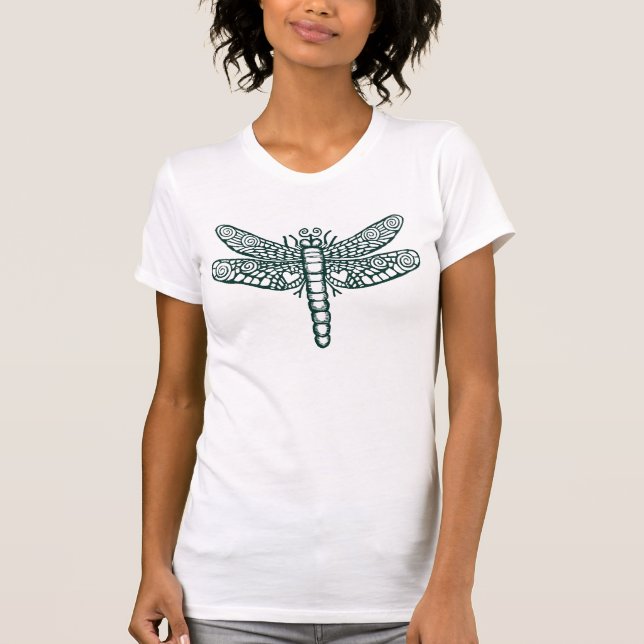 Camiseta Dragonfly - Preto e Branco (Frente)