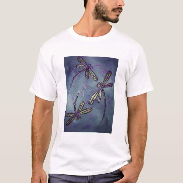 Camiseta Dragonfly Purple Night Fliting (Frente)